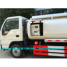 5000L JAC mini reabastecer camión, camión de reabastecimiento móvil, camión dispensador de combustible para la venta
